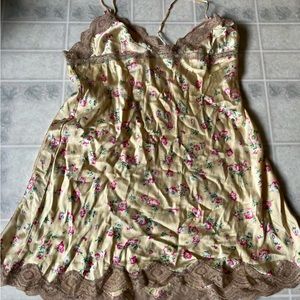 Victoria's Secret Yellow Silk Negligee